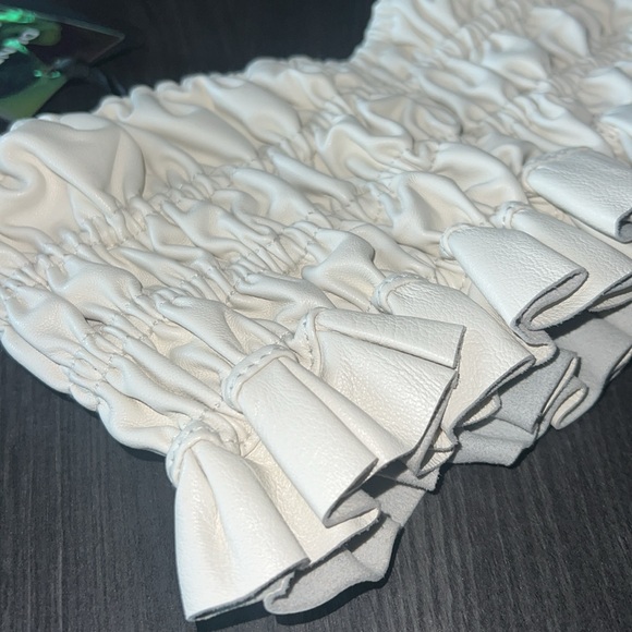 REVOLVE ARYN LEATHER CROP TOP S - Picture 6 of 8